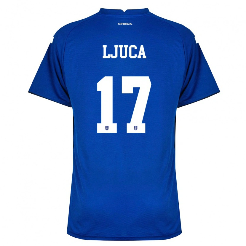 Danxen Men Serbia Milos Ljuca #17 Navy Red Home Jersey 26-28 T-Shirt