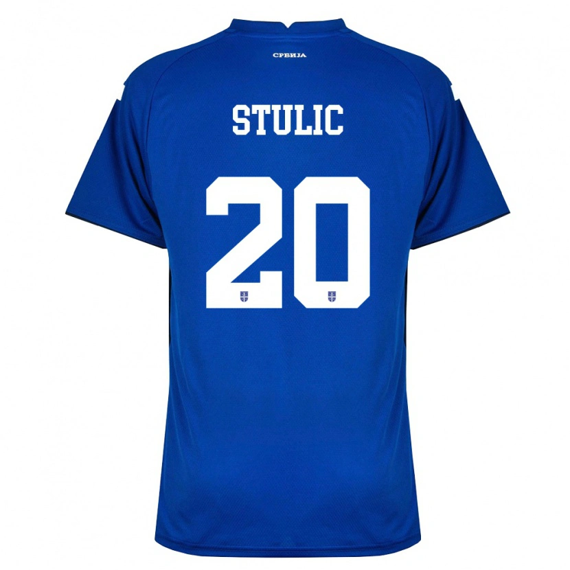 Danxen Men Serbia Pavle Stulic #20 Navy Red Home Jersey 26-28 T-Shirt
