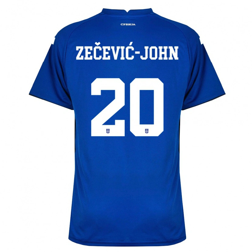 Danxen Men Serbia Louis Zečević-John #20 Navy Red Home Jersey 26-28 T-Shirt
