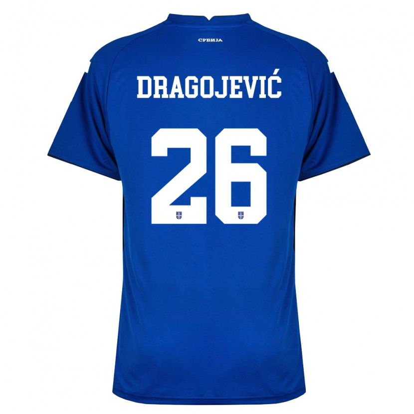 Danxen Men Serbia Vanja Dragojevic #26 Navy Red Home Jersey 26-28 T-Shirt