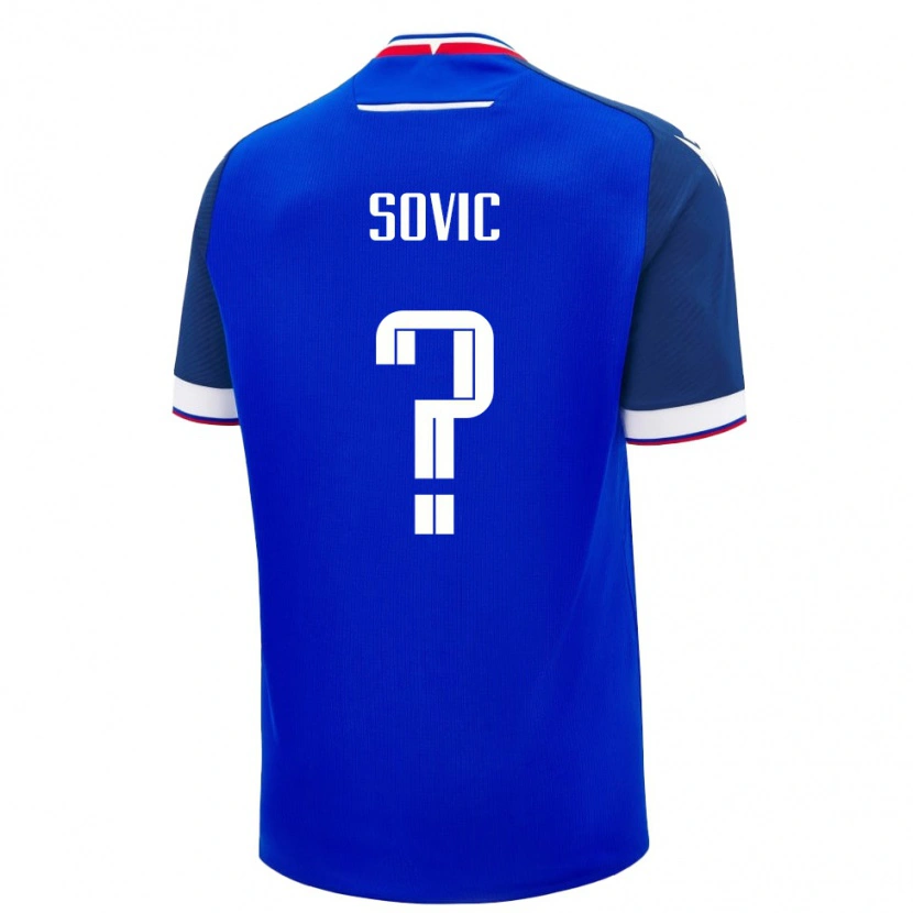 Danxen Men Slovakia Miroslav Sovic #0 Blue White Home Jersey 26-28 T-Shirt