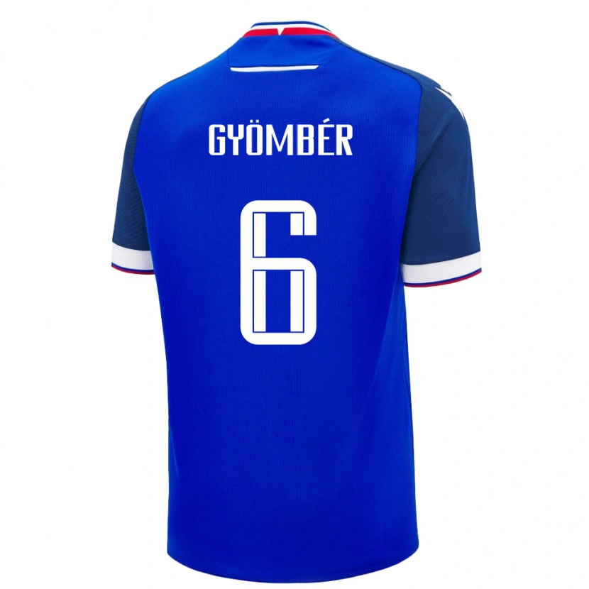 Danxen Men Slovakia Norbert Gyömbér #6 Blue White Home Jersey 26-28 T-Shirt