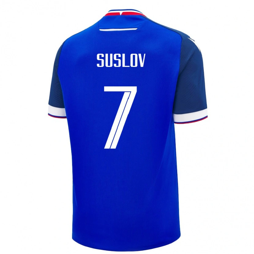 Danxen Men Slovakia Tomas Suslov #7 Blue White Home Jersey 26-28 T-Shirt