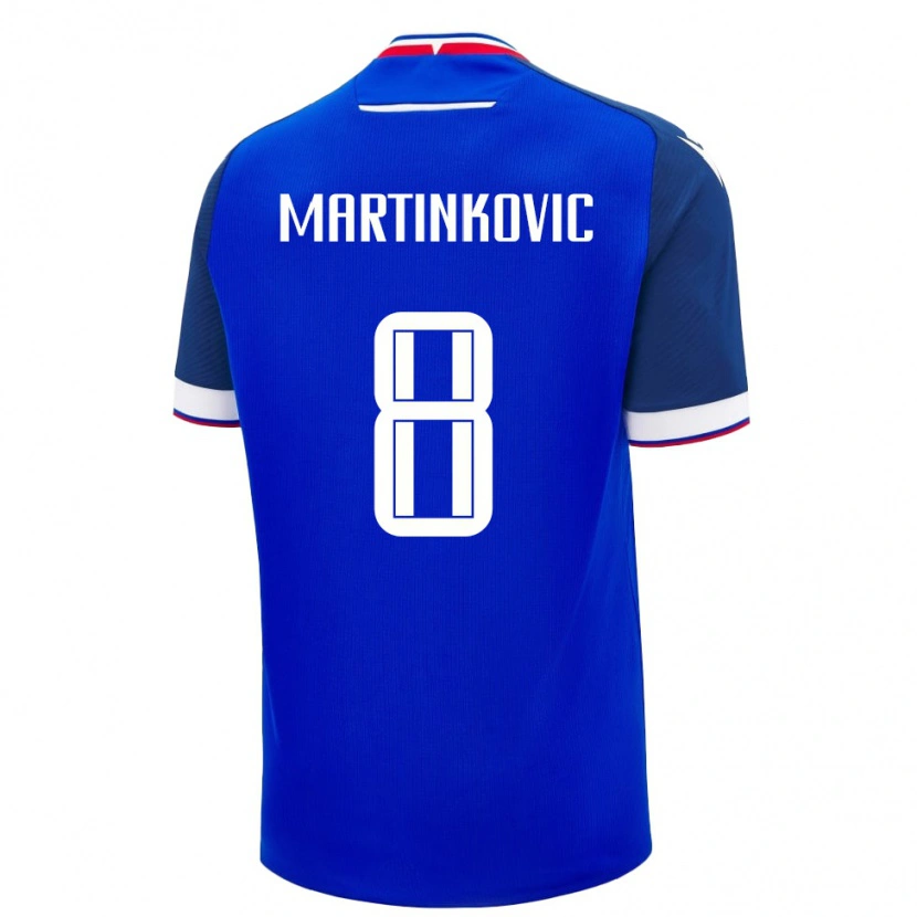 Danxen Men Slovakia Matej Martinkovic #8 Blue White Home Jersey 26-28 T-Shirt