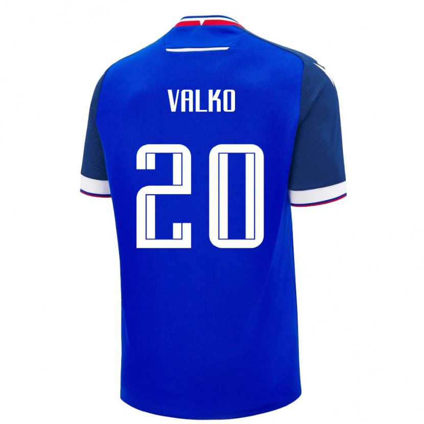 Danxen Men Slovakia Denis Valko #20 Blue White Home Jersey 26-28 T-Shirt
