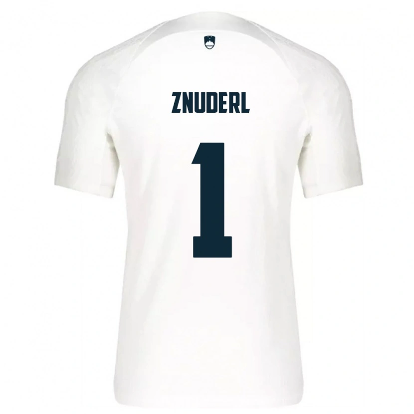Danxen Men Slovenia Tai Znuderl #1 White Blue Home Jersey 26-28 T-Shirt