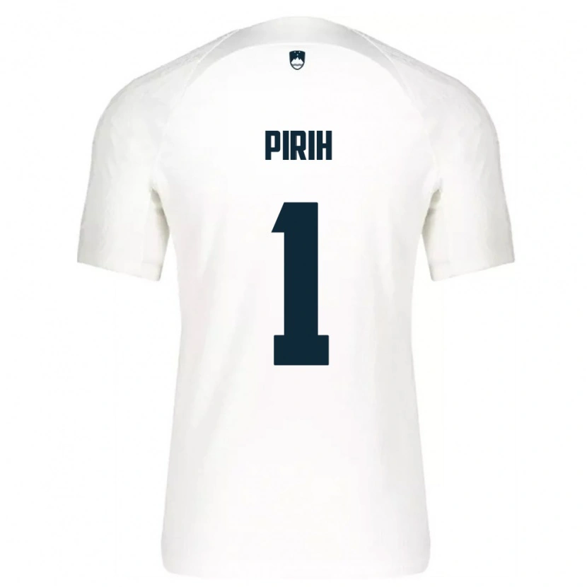 Danxen Men Slovenia Rene Pirih #1 White Blue Home Jersey 26-28 T-Shirt