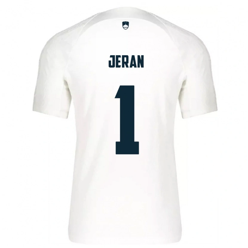 Danxen Men Slovenia Patrik Jeran #1 White Blue Home Jersey 26-28 T-Shirt