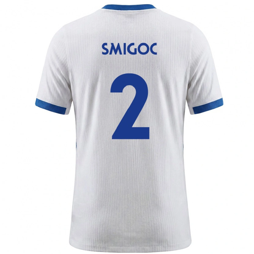 Danxen Men Slovenia Teo Smigoc #2 White Blue Home Jersey 26-28 T-Shirt