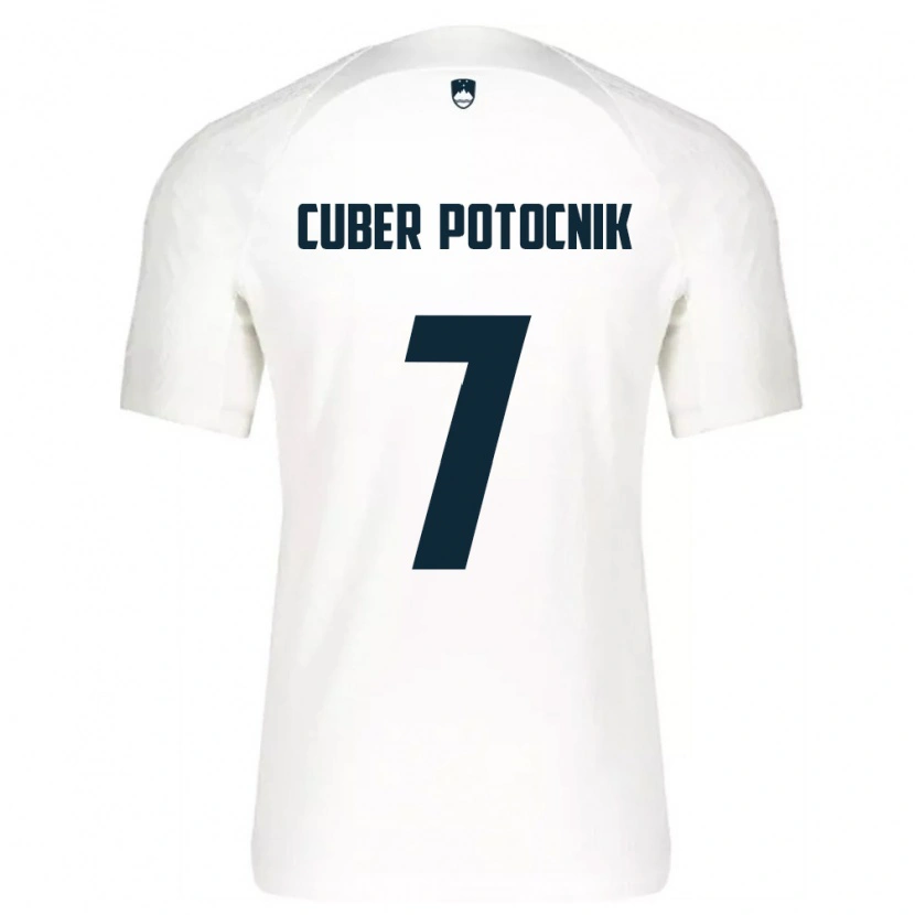 Danxen Men Slovenia Jaka Cuber Potocnik #7 White Blue Home Jersey 26-28 T-Shirt