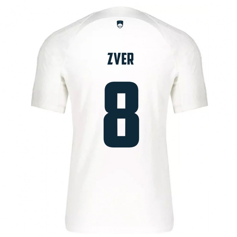Danxen Men Slovenia Mateja Zver #8 White Blue Home Jersey 26-28 T-Shirt