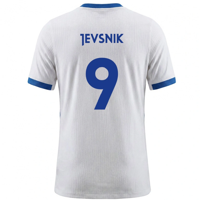 Danxen Men Slovenia Gal Jevsnik #9 White Blue Home Jersey 26-28 T-Shirt