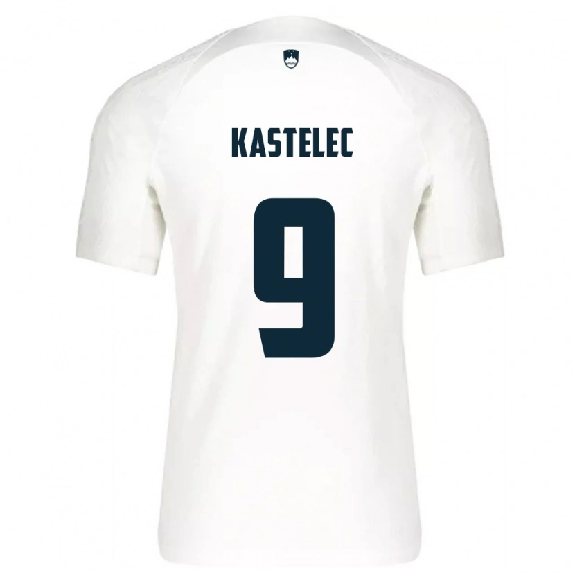 Danxen Men Slovenia Mirjam Kastelec #9 White Blue Home Jersey 26-28 T-Shirt
