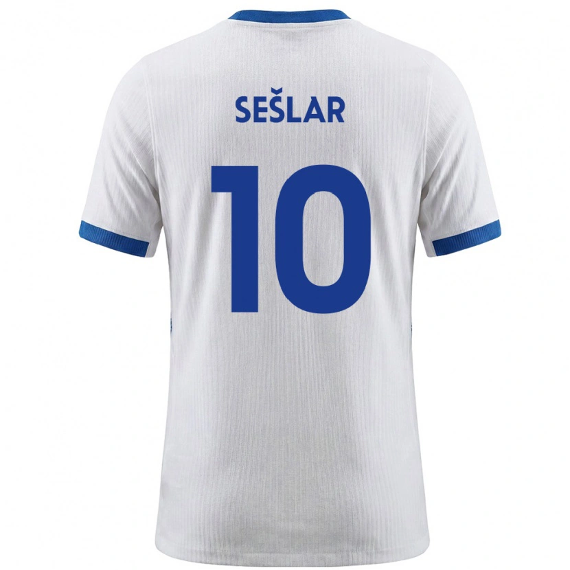 Danxen Men Slovenia Svit Seslar #10 White Blue Home Jersey 26-28 T-Shirt