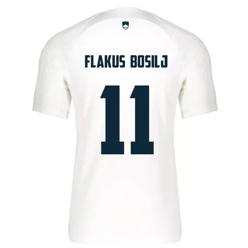 Danxen Men Slovenia David Flakus Bosilj #11 White Blue Home Jersey 26-28 T-Shirt