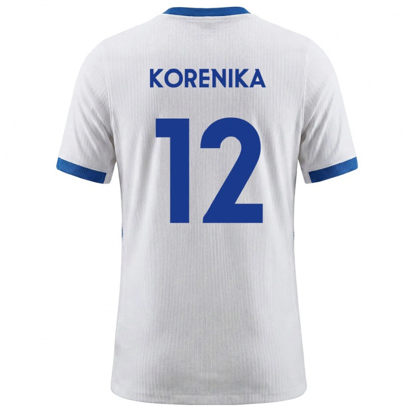 Danxen Men Slovenia Matej Korenika #12 White Blue Home Jersey 26-28 T-Shirt
