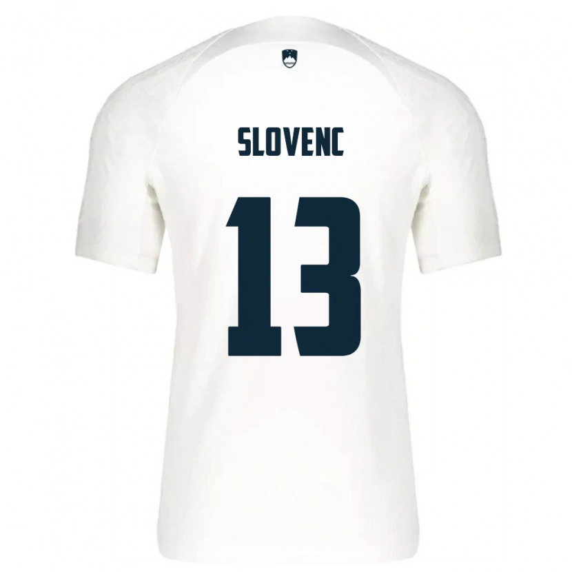 Danxen Men Slovenia Nejc Slovenc #13 White Blue Home Jersey 26-28 T-Shirt