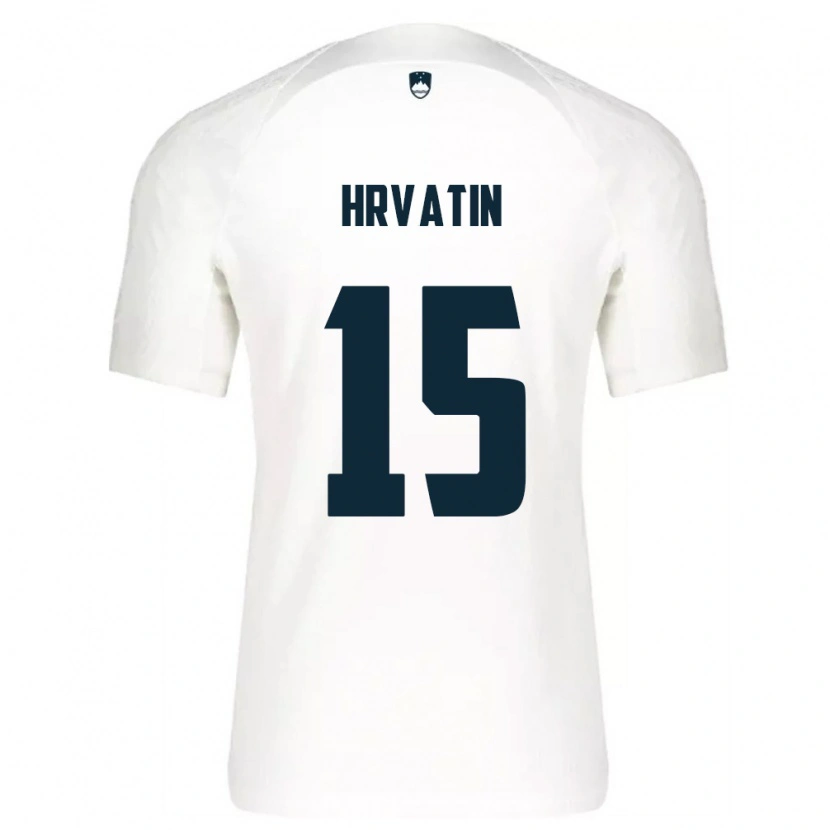 Danxen Men Slovenia Rene Hrvatin #15 White Blue Home Jersey 26-28 T-Shirt