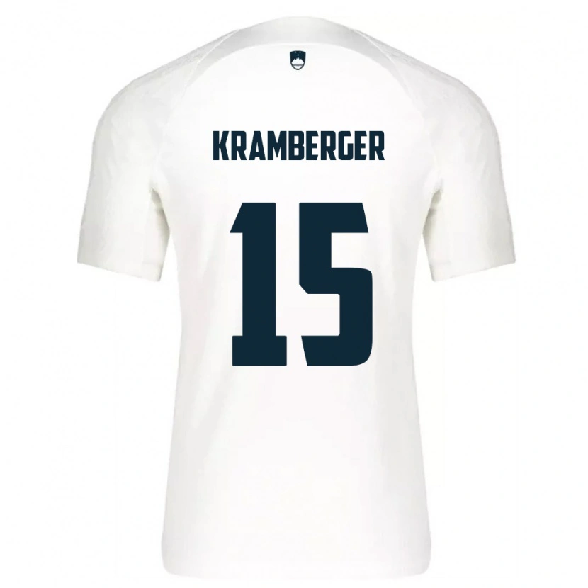 Danxen Men Slovenia Mark Kramberger #15 White Blue Home Jersey 26-28 T-Shirt
