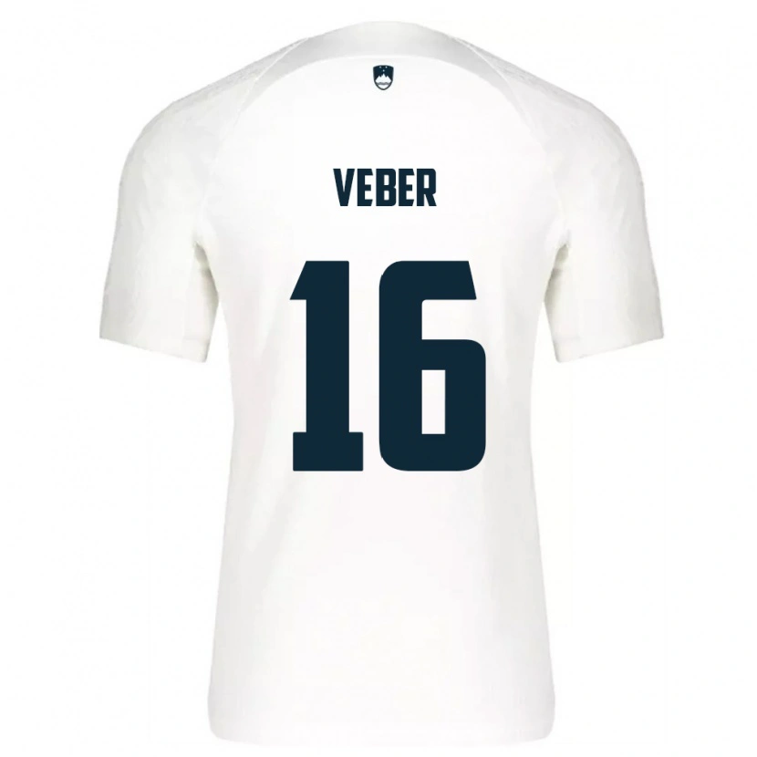 Danxen Men Slovenia Lukas Veber #16 White Blue Home Jersey 26-28 T-Shirt