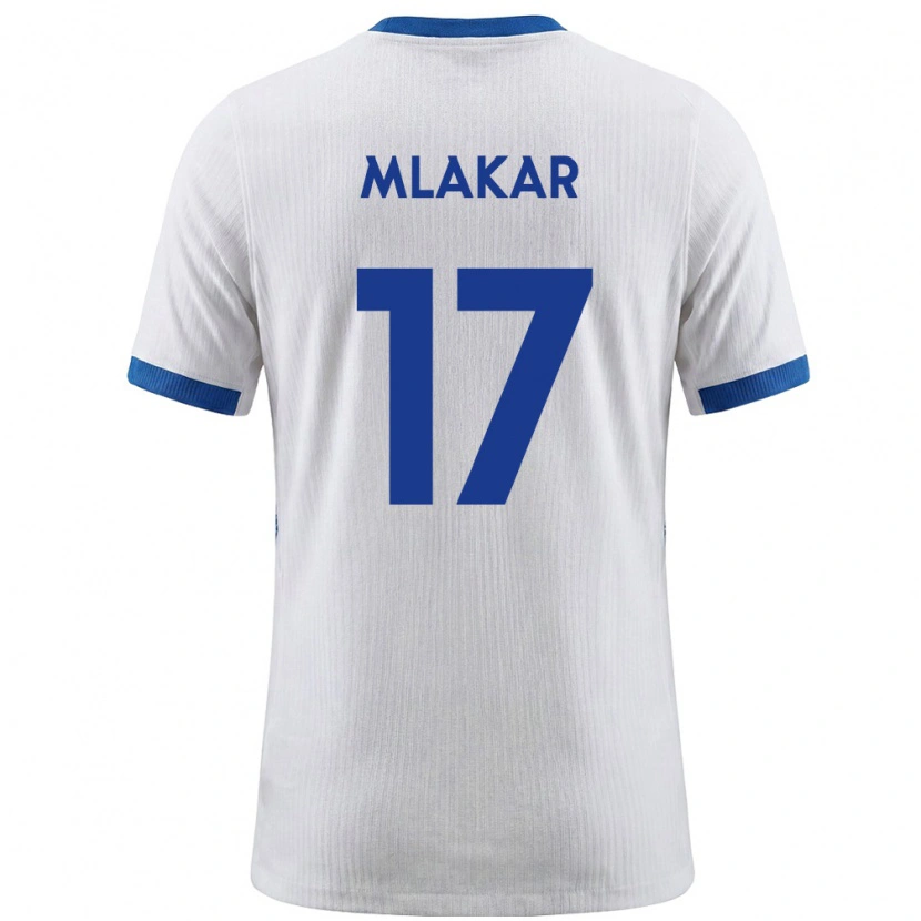 Danxen Men Slovenia Jan Mlakar #17 White Blue Home Jersey 26-28 T-Shirt