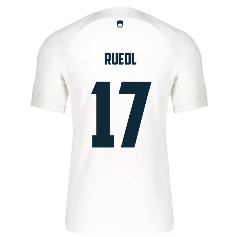 Danxen Men Slovenia Andraz Ruedl #17 White Blue Home Jersey 26-28 T-Shirt