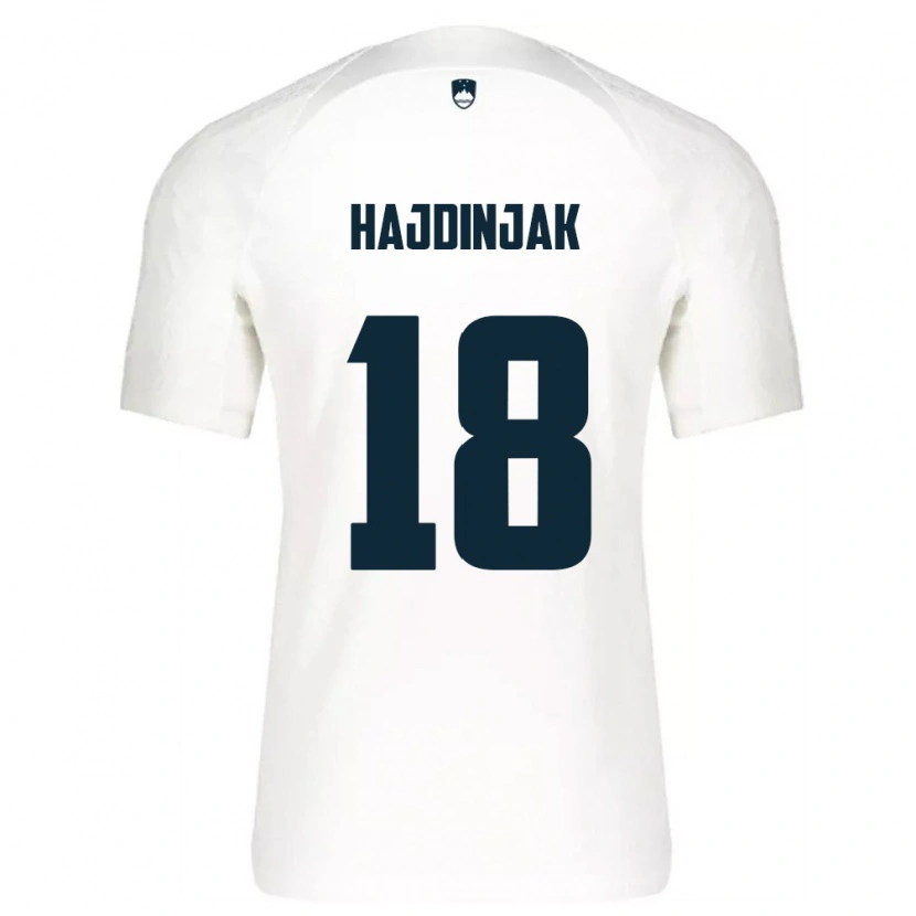Danxen Men Slovenia Hugo Hajdinjak #18 White Blue Home Jersey 26-28 T-Shirt