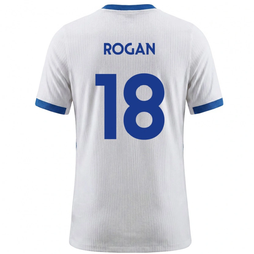 Danxen Men Slovenia Manja Rogan #18 White Blue Home Jersey 26-28 T-Shirt