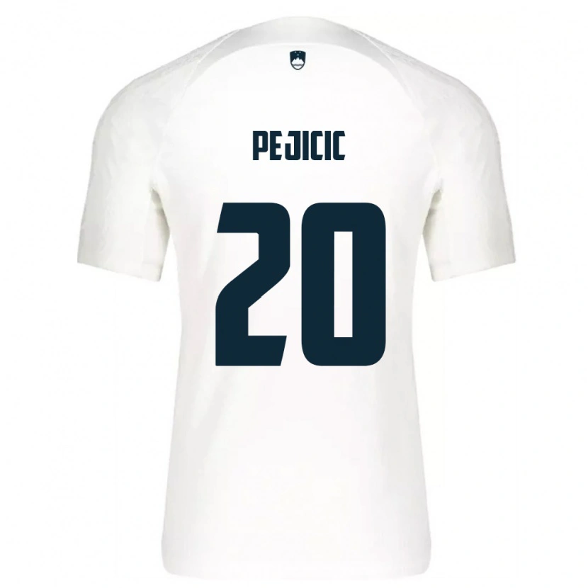 Danxen Men Slovenia David Pejičić #20 White Blue Home Jersey 26-28 T-Shirt