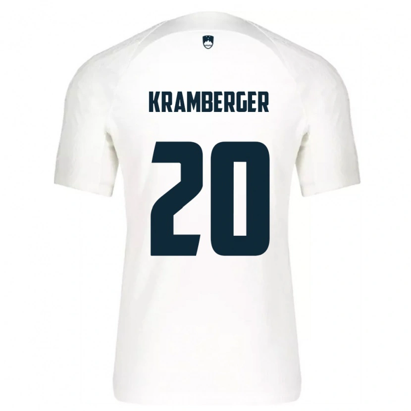 Danxen Men Slovenia Enej Kramberger #20 White Blue Home Jersey 26-28 T-Shirt