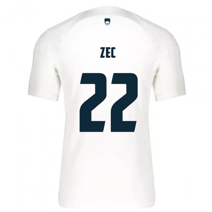 Danxen Men Slovenia David Zec #22 White Blue Home Jersey 26-28 T-Shirt