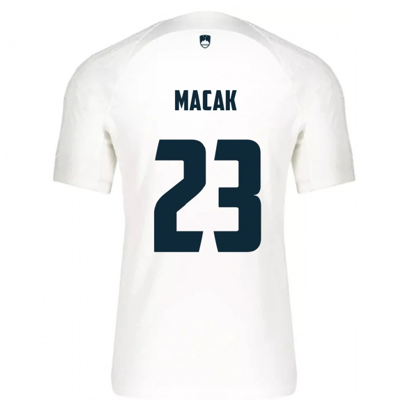 Danxen Men Slovenia Manuel Macak #23 White Blue Home Jersey 26-28 T-Shirt