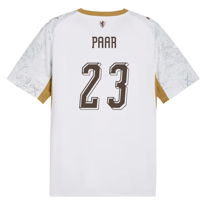 Danxen Men Czech Republic Adam Paar #23 Off-White Gold Gray Away Jersey 26-28 T-Shirt
