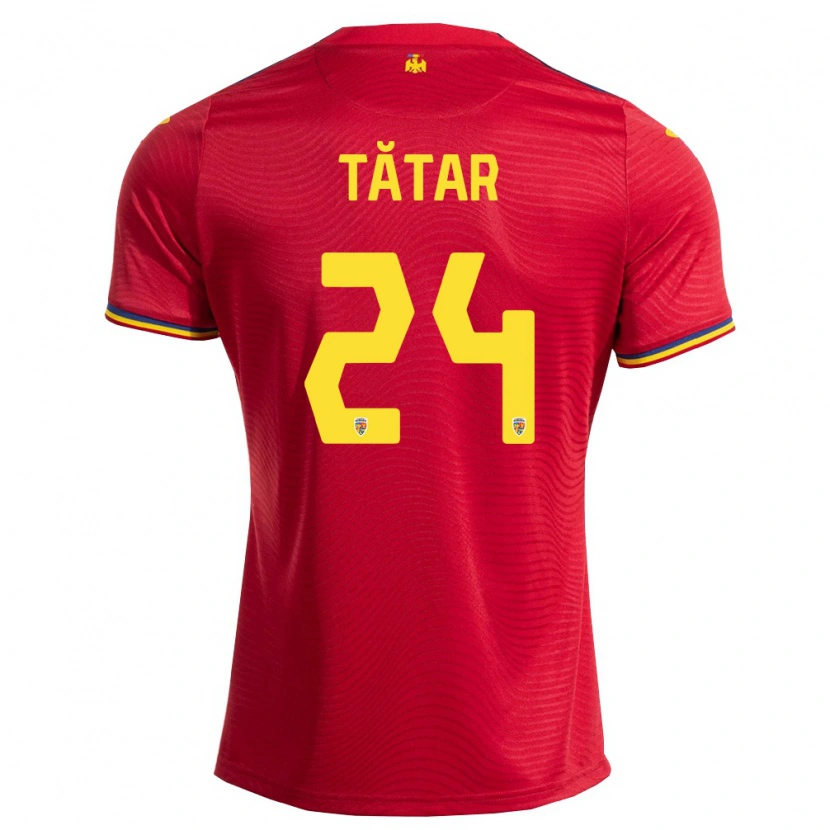 Danxen Men Romania Mădălina Tătar #24 Red Navy Yellow Away Jersey 26-28 T-Shirt
