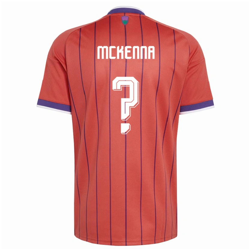 Danxen Men Scotland Callan Mckenna #0 Orange Purple Away Jersey 26-28 T-Shirt