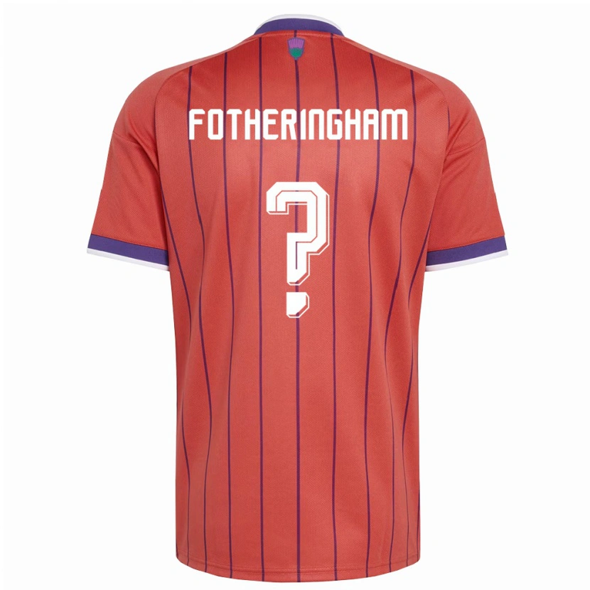 Danxen Men Scotland Kai Fotheringham #0 Orange Purple Away Jersey 26-28 T-Shirt