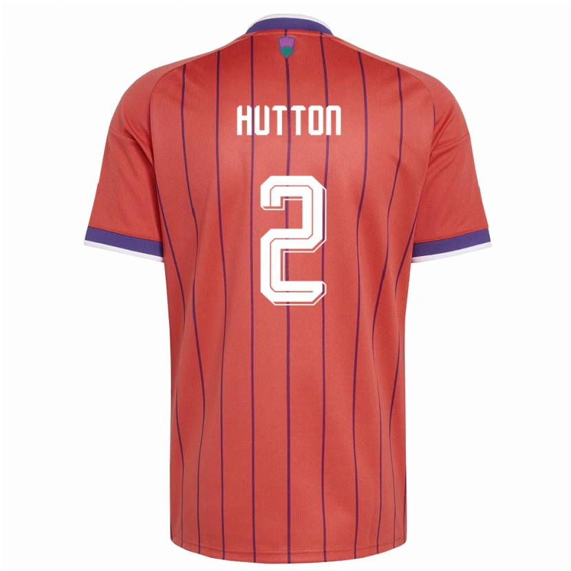 Danxen Men Scotland Ben Hutton #2 Orange Purple Away Jersey 26-28 T-Shirt