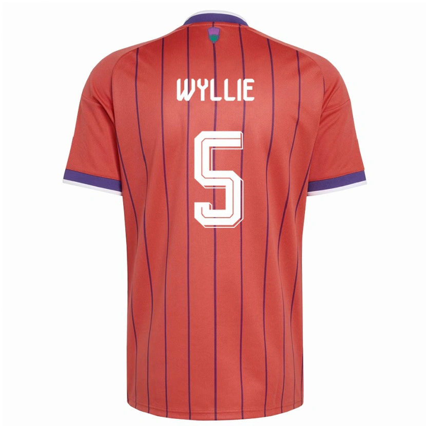 Danxen Men Scotland Jack Wyllie #5 Orange Purple Away Jersey 26-28 T-Shirt