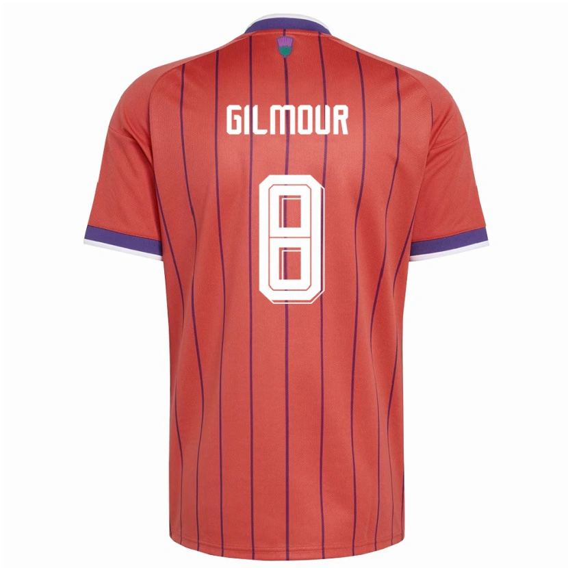 Danxen Men Scotland Billy Gilmour #8 Orange Purple Away Jersey 26-28 T-Shirt