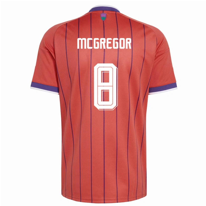 Danxen Men Scotland Callum Mcgregor #8 Orange Purple Away Jersey 26-28 T-Shirt