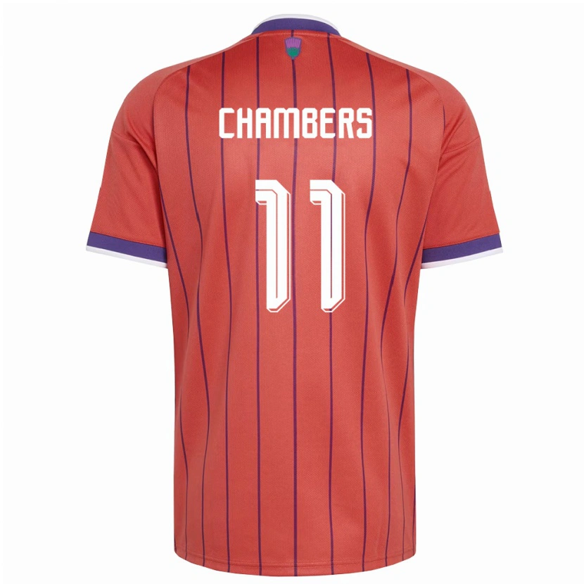 Danxen Men Scotland Sam Chambers #11 Orange Purple Away Jersey 26-28 T-Shirt