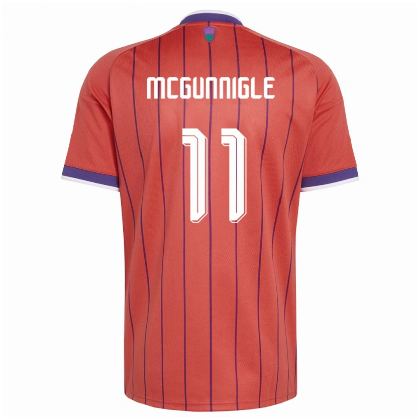 Danxen Men Scotland Cai Mcgunnigle #11 Orange Purple Away Jersey 26-28 T-Shirt