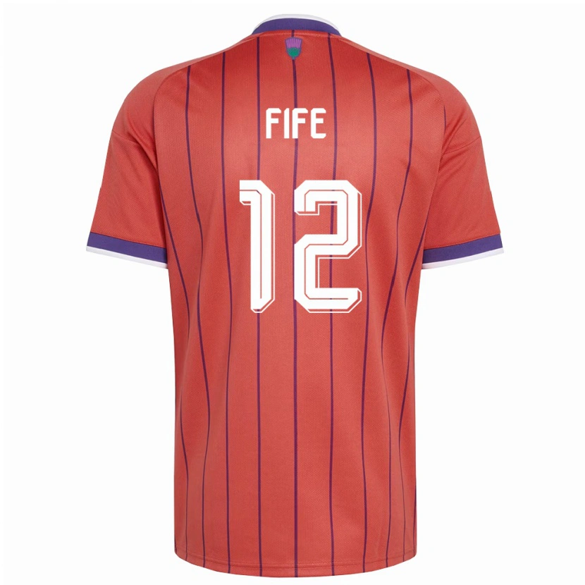 Danxen Men Scotland Jenna Fife #12 Orange Purple Away Jersey 26-28 T-Shirt