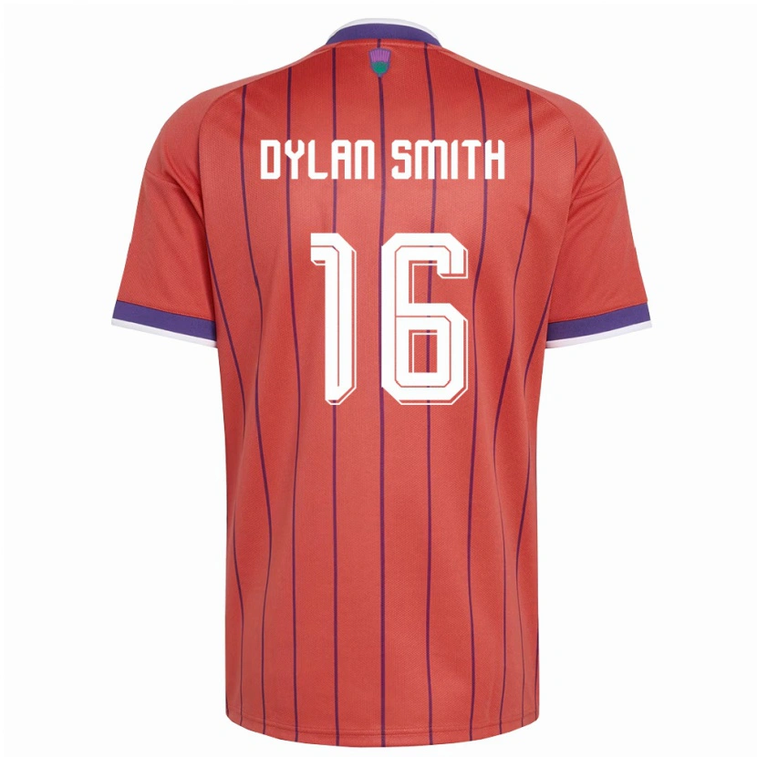 Danxen Men Scotland Dylan Smith #16 Orange Purple Away Jersey 26-28 T-Shirt