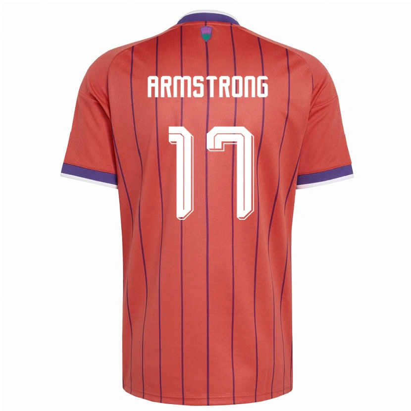 Danxen Men Scotland Stuart Armstrong #17 Orange Purple Away Jersey 26-28 T-Shirt