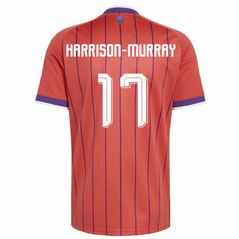 Danxen Men Scotland Christie Harrison-Murray #17 Orange Purple Away Jersey 26-28 T-Shirt