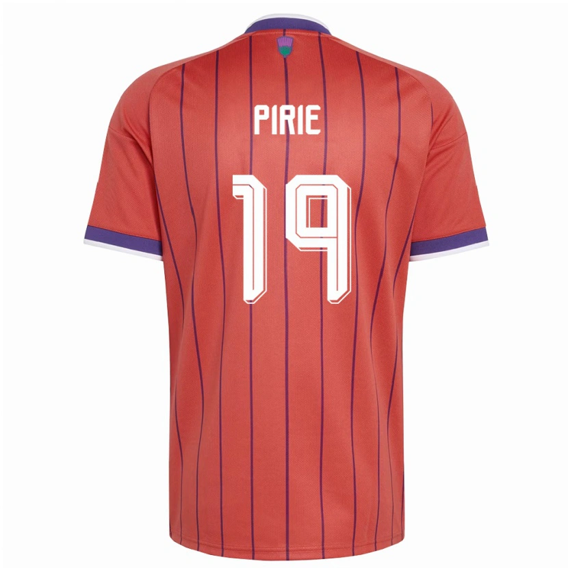 Danxen Men Scotland Lewis Pirie #19 Orange Purple Away Jersey 26-28 T-Shirt
