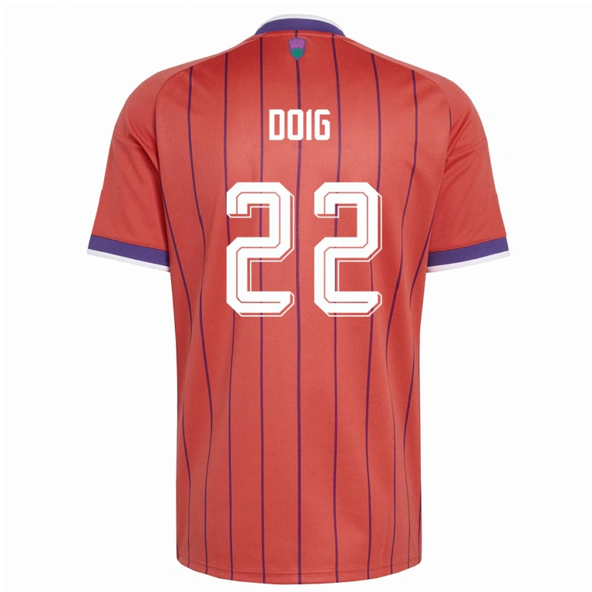 Danxen Men Scotland Josh Doig #22 Orange Purple Away Jersey 26-28 T-Shirt