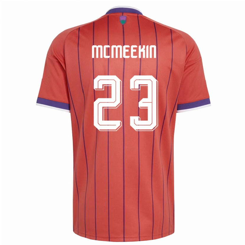 Danxen Men Scotland Keir Mcmeekin #23 Orange Purple Away Jersey 26-28 T-Shirt