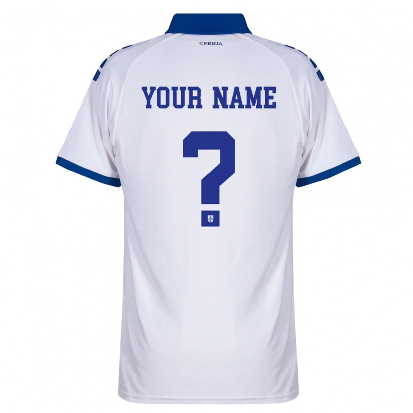 Danxen Men Serbia Your Name #0 Navy White Red Away Jersey 26-28 T-Shirt